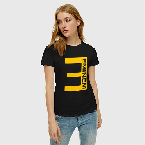 Женская футболка EMINEM / Черный – фото 3