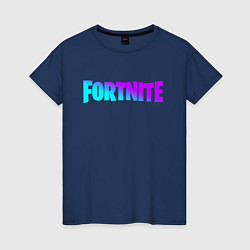 Футболка хлопковая женская FORTNITE 2, цвет: тёмно-синий