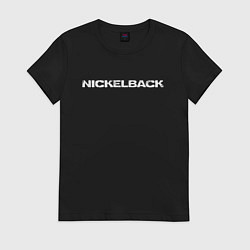 Футболка хлопковая женская Nickelback, цвет: черный