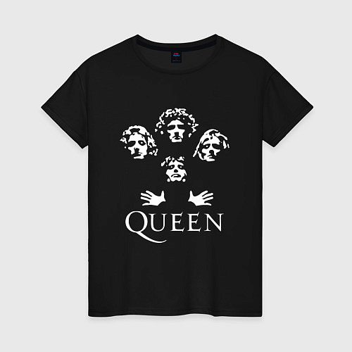 Женская футболка QUEEN НА СПИНЕ / Черный – фото 1