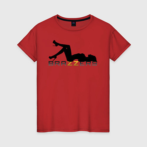 Женская футболка Brazzers / Красный – фото 1