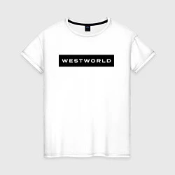 Футболка хлопковая женская Westworld, цвет: белый