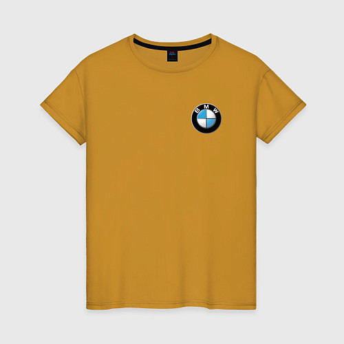 Женская футболка BMW / Горчичный – фото 1