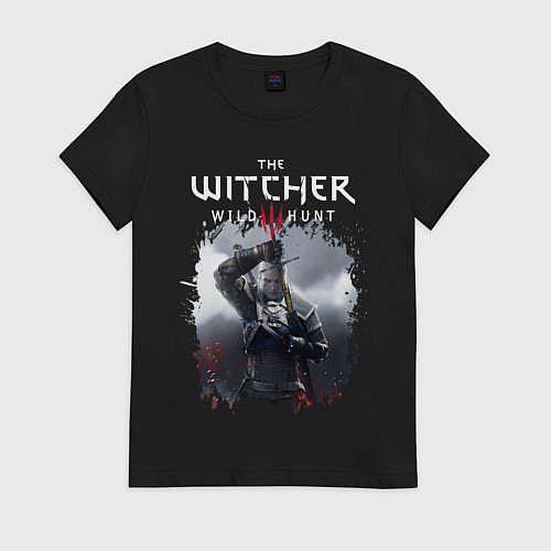 Женская футболка ВЕДЬМАК / Черный – фото 1