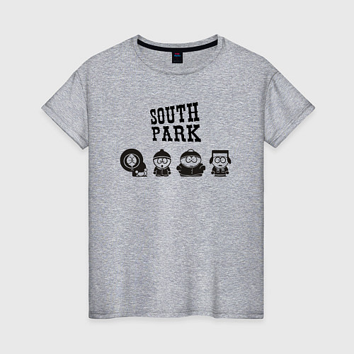 Женская футболка South park / Меланж – фото 1