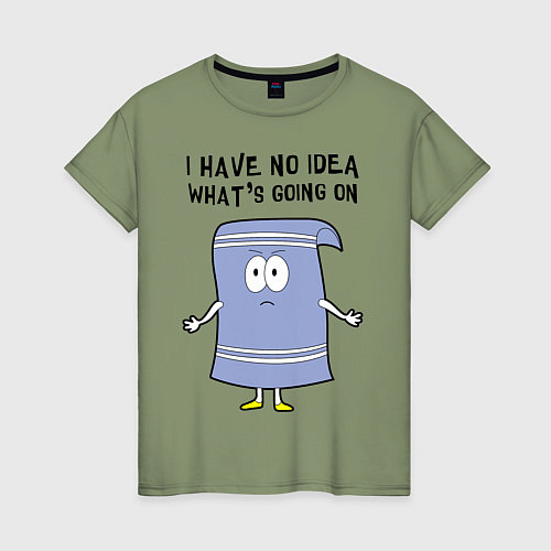 Женская футболка South Park, Полотенчик / Авокадо – фото 1