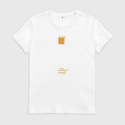 Футболка хлопковая женская Учитель истории, цвет: белый