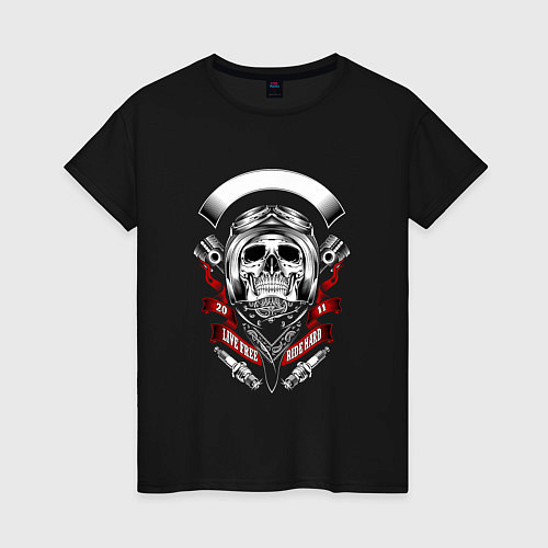 Женская футболка Skelet1 / Черный – фото 1