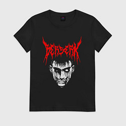 Футболка хлопковая женская BERSERK, цвет: черный