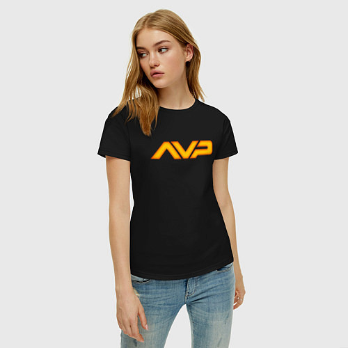 Женская футболка PREDATOR AVP / Черный – фото 3