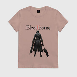 Футболка хлопковая женская Bloodborne, цвет: пыльно-розовый