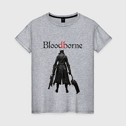 Футболка хлопковая женская Bloodborne, цвет: меланж