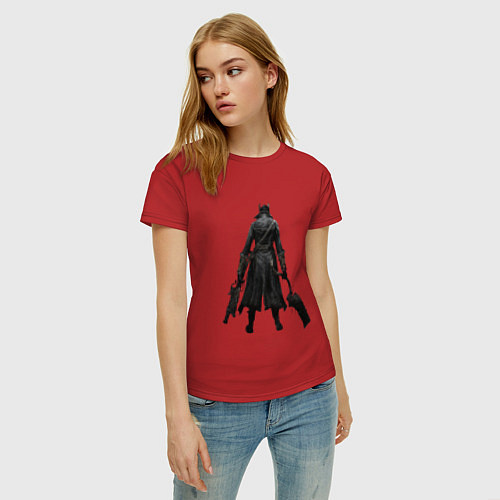 Женская футболка Bloodborne / Красный – фото 3