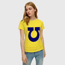 Футболка хлопковая женская Ультрадесант (Ultramarines), цвет: желтый — фото 2