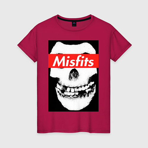 Женская футболка Misfits / Маджента – фото 1