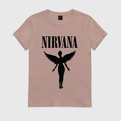 Футболка хлопковая женская NIRVANA, цвет: пыльно-розовый