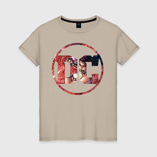 Женская футболка Wonder Woman / Миндальный – фото 1