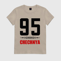 Женская футболка 95 Chechnya