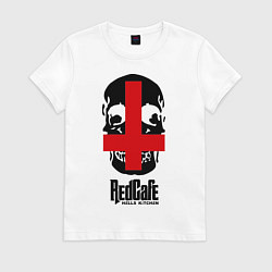 Футболка хлопковая женская Redcafe: Hells Kitchen, цвет: белый