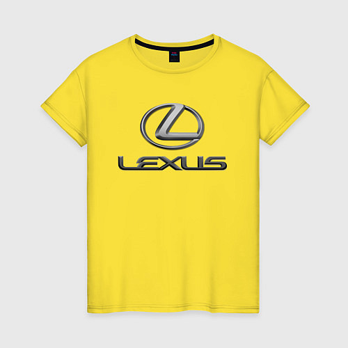 Женская футболка LEXUS / Желтый – фото 1