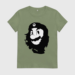 Футболка хлопковая женская Che Mario, цвет: авокадо