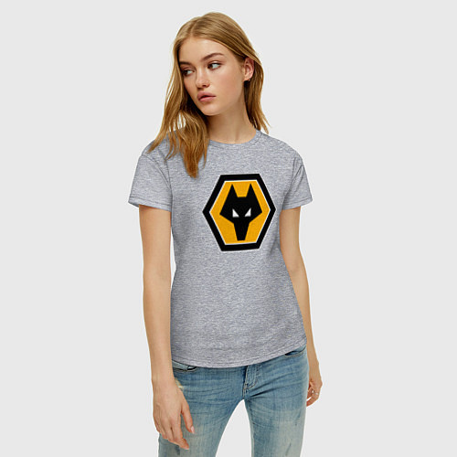 Женская футболка Вулверхэмптон Уондерерс / Меланж – фото 3