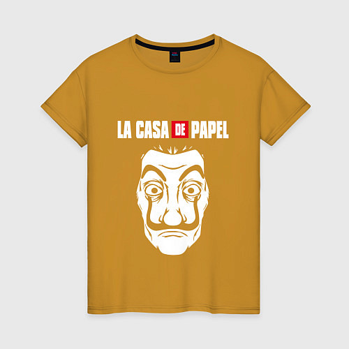 Женская футболка La Casa de Papel Z / Горчичный – фото 1