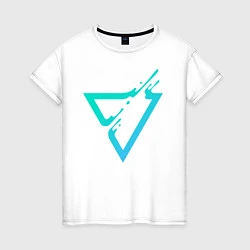 Женская футболка Paint Drop Triangle