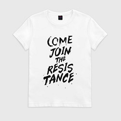 Футболка хлопковая женская БУМАЖНЫЙ ДОМ, цвет: белый