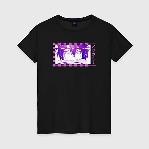Женская футболка Бездомный бог Ято / Черный – фото 1