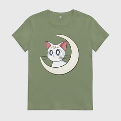 Футболка хлопковая женская Artemis, цвет: авокадо