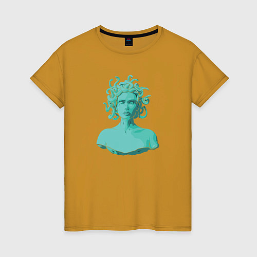 Женская футболка Медуза / Горчичный – фото 1