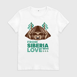 Женская футболка Из Сибири с любовью