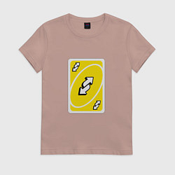 Женская футболка Уно реверс