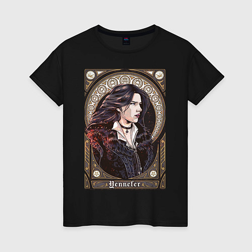 Женская футболка The Witcher, Yennefer / Черный – фото 1