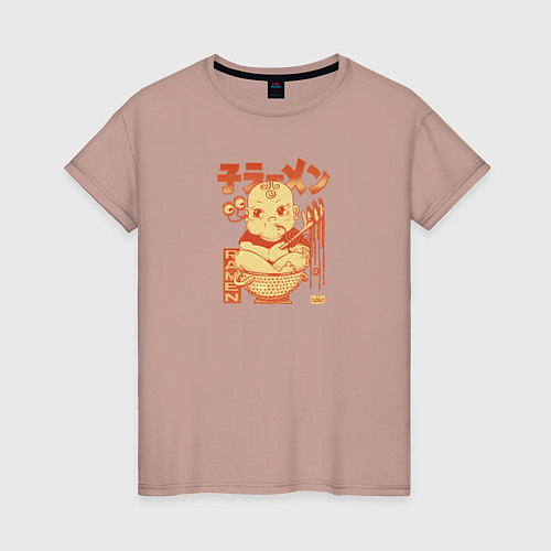 Женская футболка Baby Pasta / Пыльно-розовый – фото 1