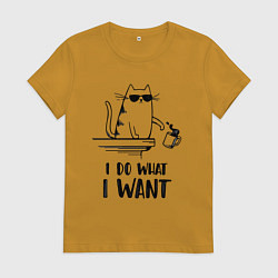 Женская футболка I do what i want