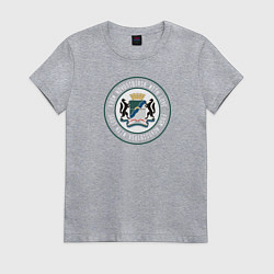 Футболка хлопковая женская From Novosibirsk with love, цвет: меланж