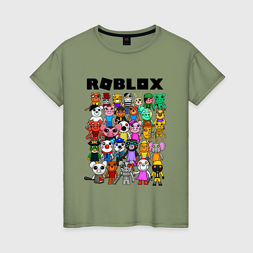 Женская футболка ROBLOX PIGGY / Авокадо – фото 1