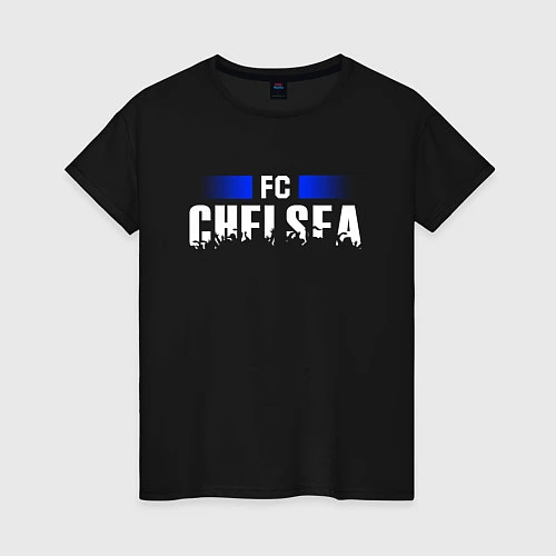 Женская футболка FC Chelsea / Черный – фото 1