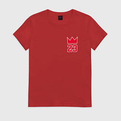 Футболка хлопковая женская M Jordan 23, цвет: красный