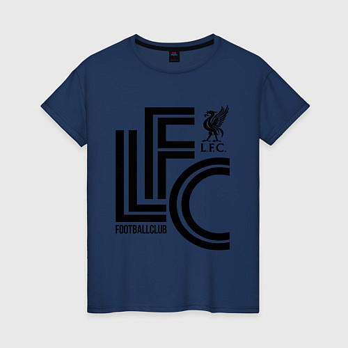 Женская футболка Liverpool FC / Тёмно-синий – фото 1