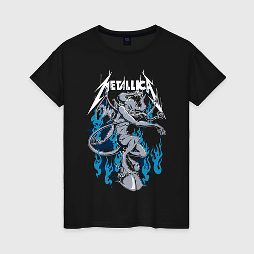 Женская футболка Metallica - черт / Черный – фото 1