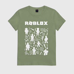 Футболка хлопковая женская ROBLOX, цвет: авокадо