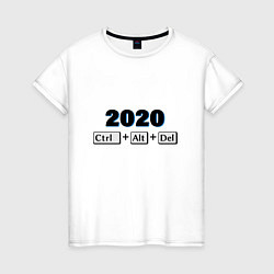 Футболка хлопковая женская Удалить 2020, цвет: белый