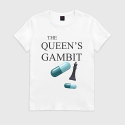 Футболка хлопковая женская The queens gambit, цвет: белый