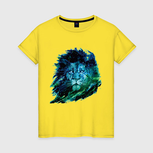 Женская футболка СУМРАЧНЫЙ ЛЕВ / Желтый – фото 1