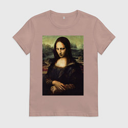 Футболка хлопковая женская MARLILYN MANSON, цвет: пыльно-розовый