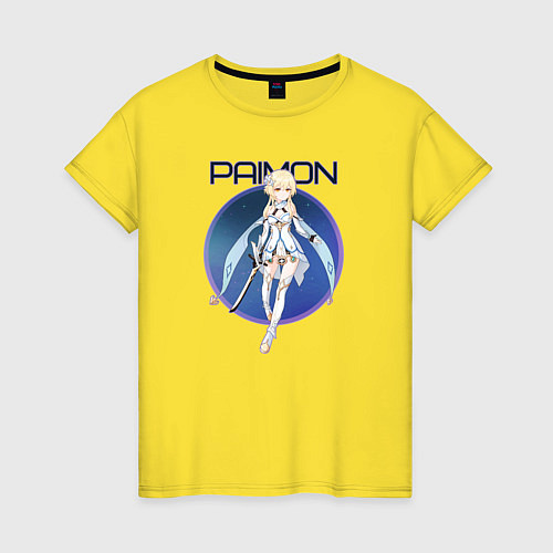 Женская футболка Paimon / Желтый – фото 1
