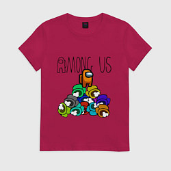 Футболка хлопковая женская Among Us Z, цвет: маджента